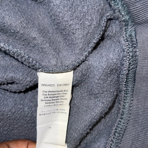 Gap grey pull  on jumper boy sweatshirt hoodie Sz S - Picture 10 of 11